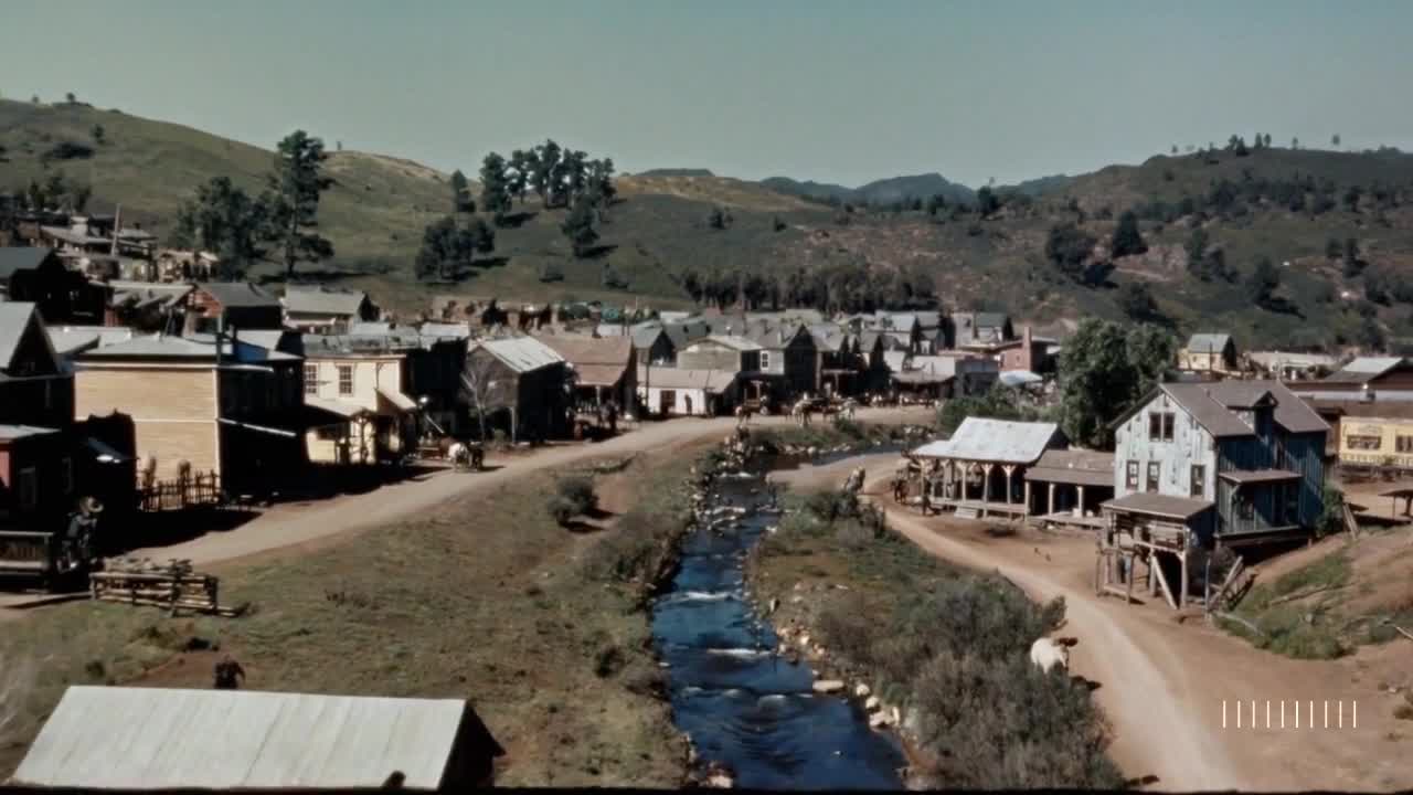 Historical footage of California during the gold rush