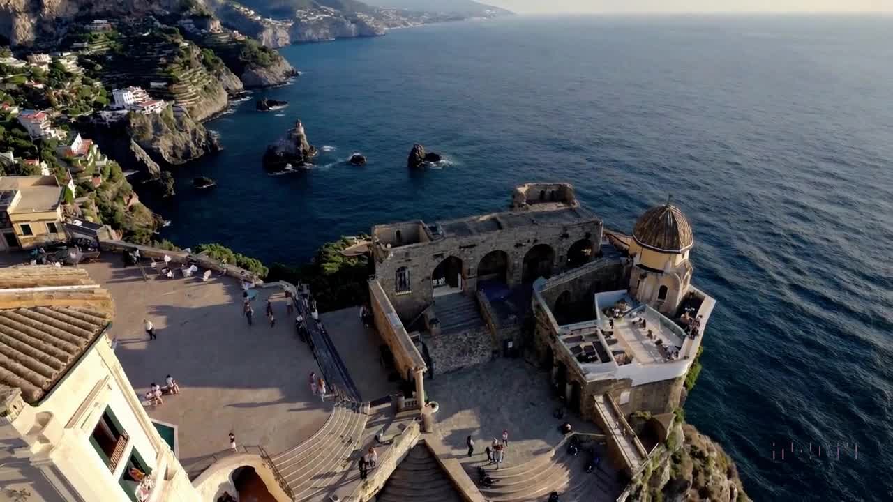 Drone View of Amalfi Coast OpenAI Sora