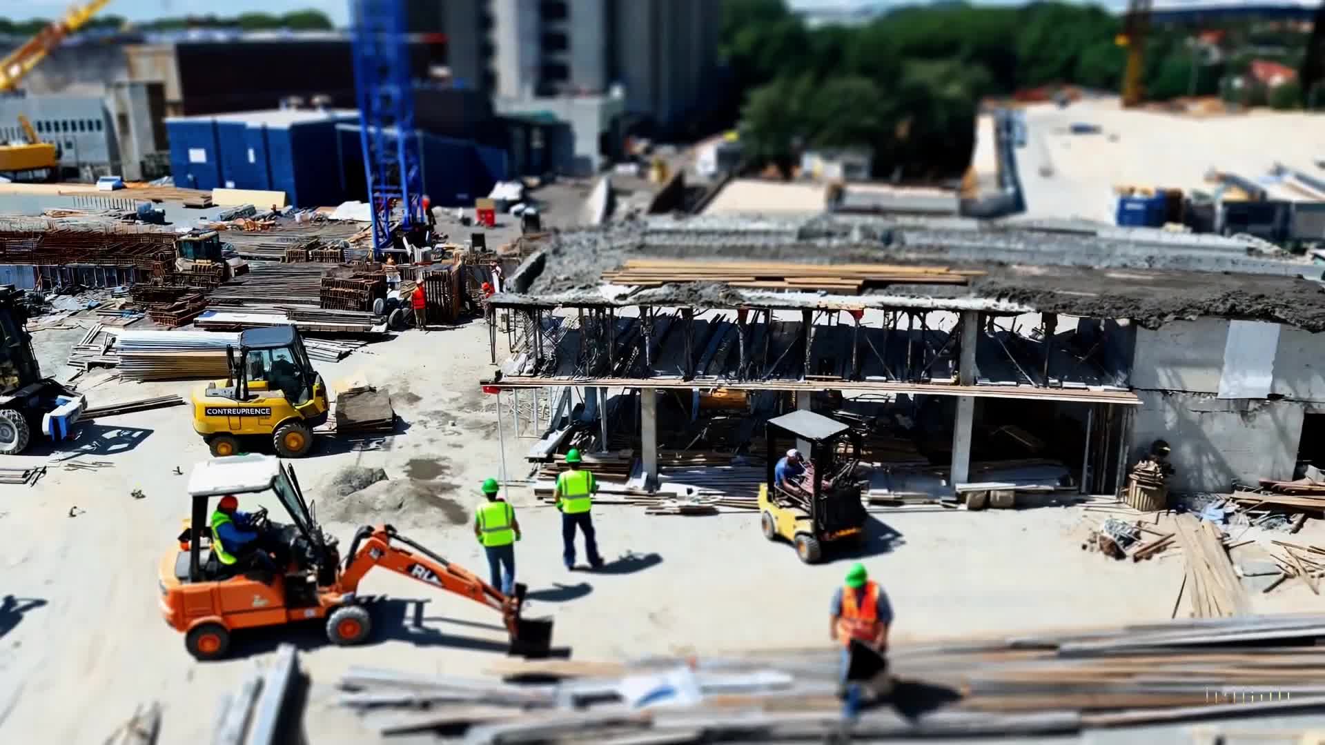 Tiny construction site