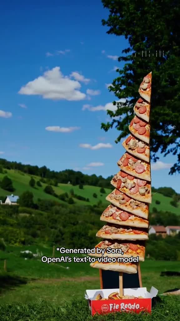 Leaning tower of pizza