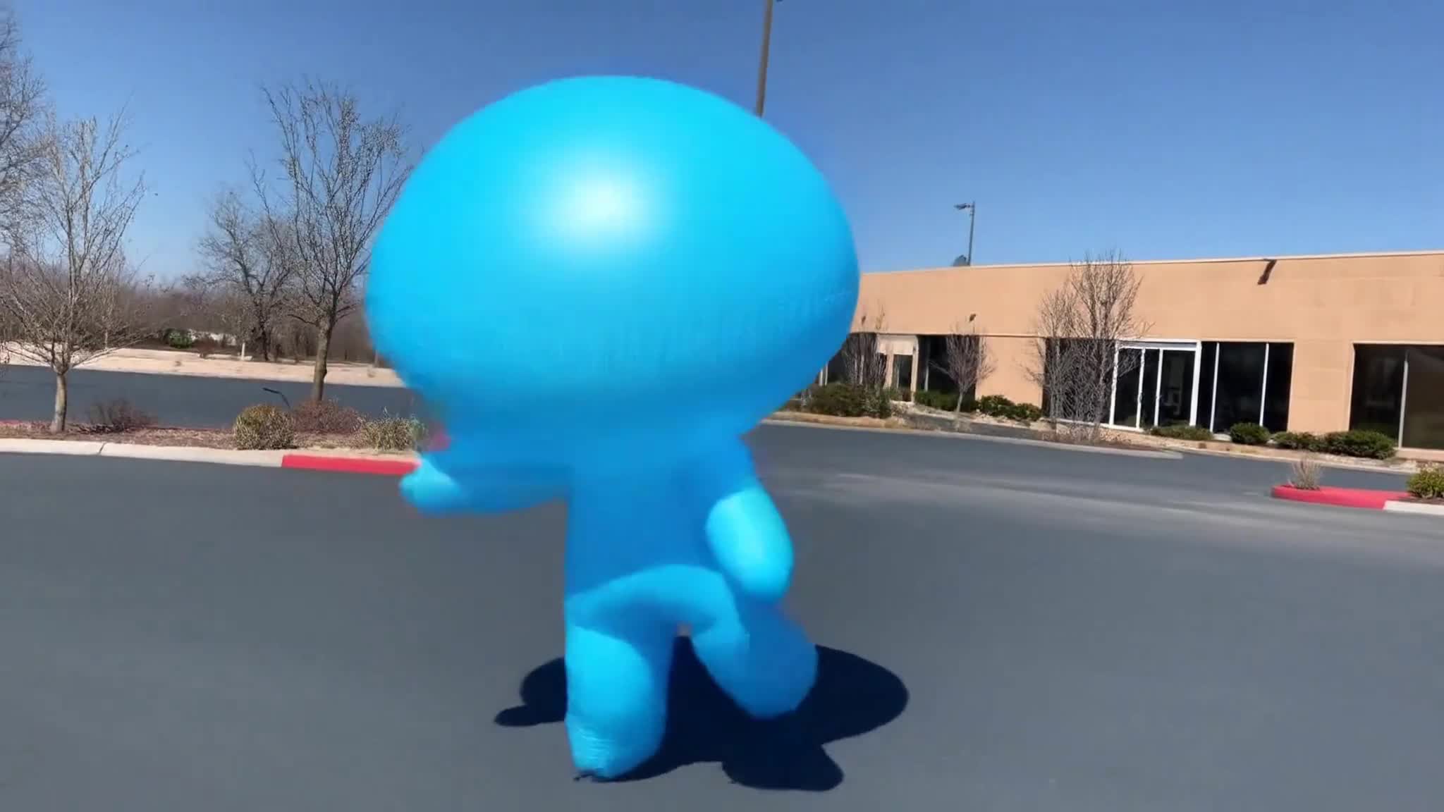 Blueman dancing (Google Veo)